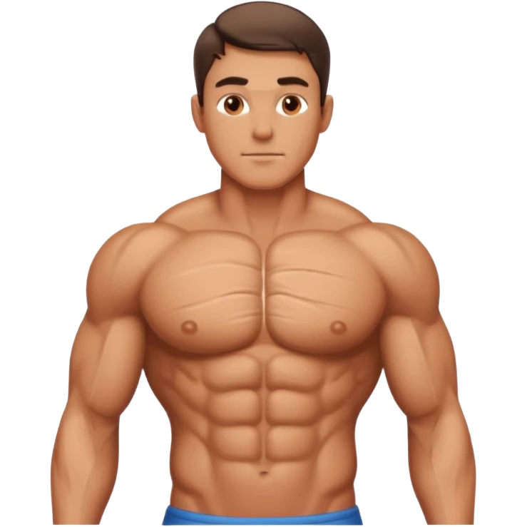 a male chest emoji