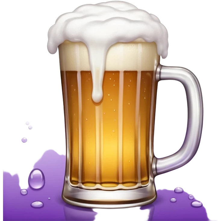 beer white and purple emoji