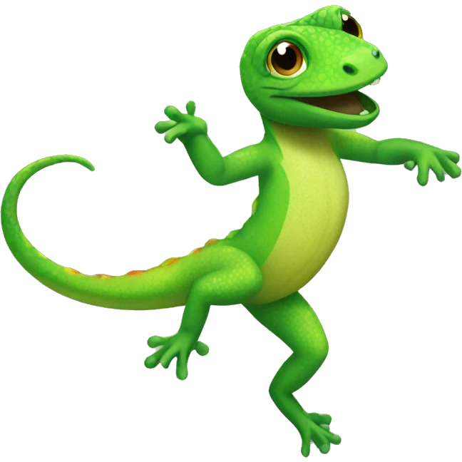 a dancing gecko GIF emoji