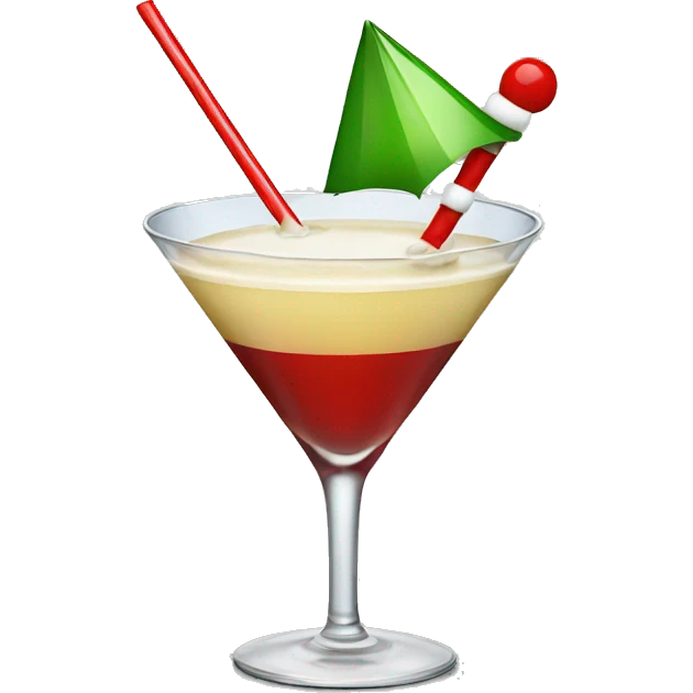 Santa martini emoji