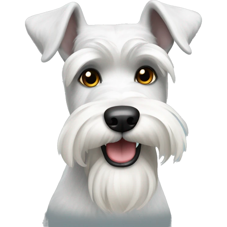 white zwergschnauzer emoji