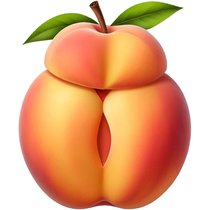 Peaches with sticks emoji