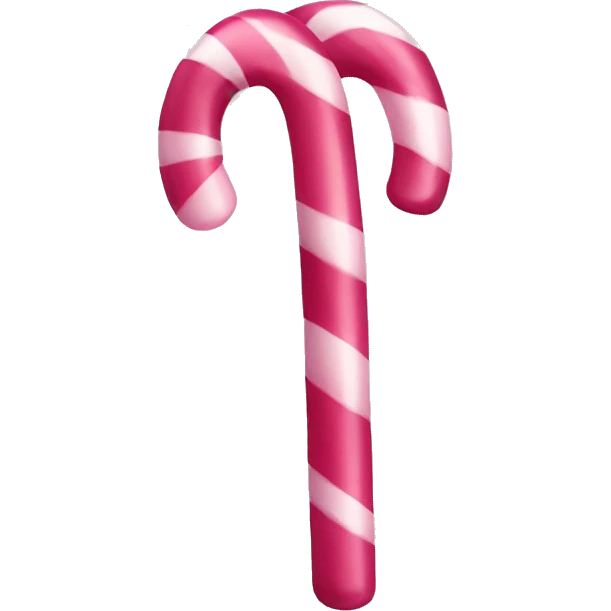 pink candy cane emoji
