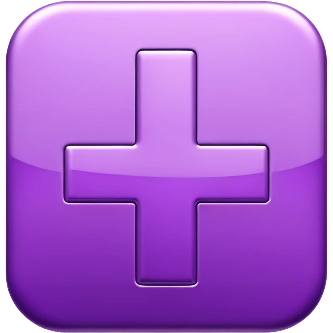 purple plus icon emoji