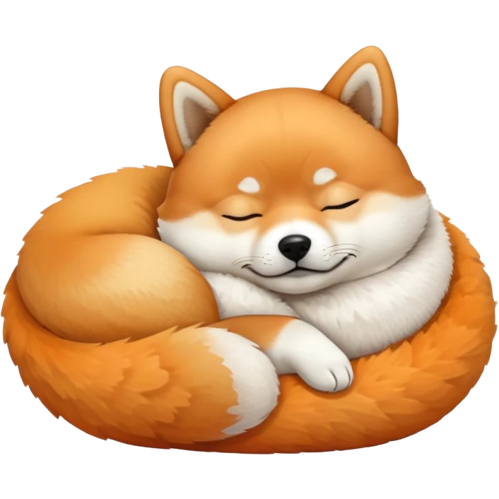 sleeping shiba emoji