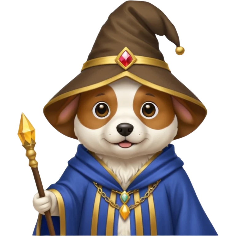 Dog wizard emoji