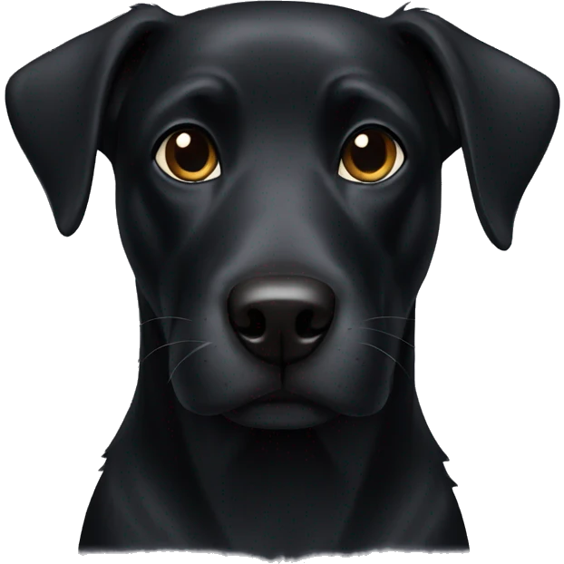 Black dog emoji