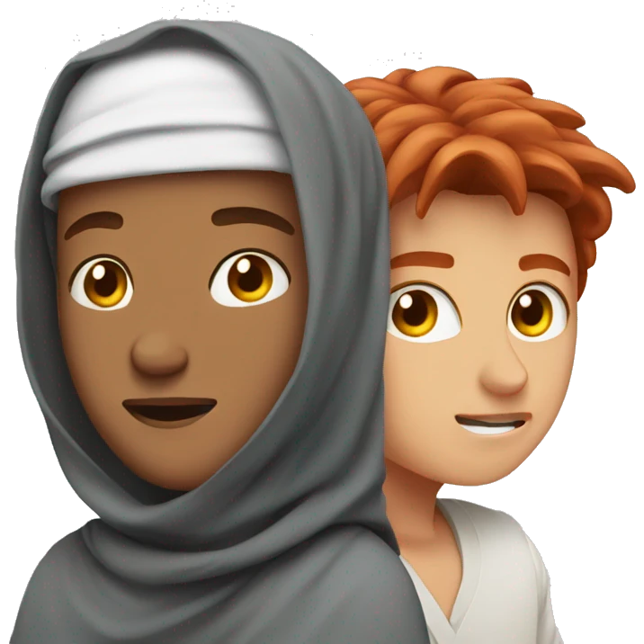 Arab vs redhair boy emoji