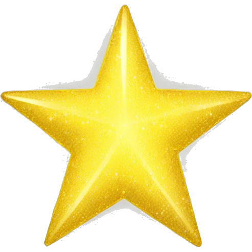 Sparkly yellow star emoji
