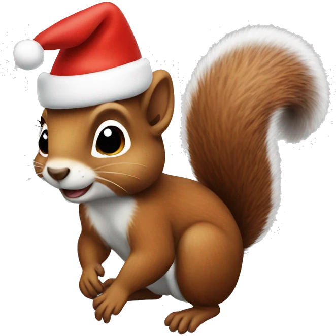 christmas squirrel  emoji