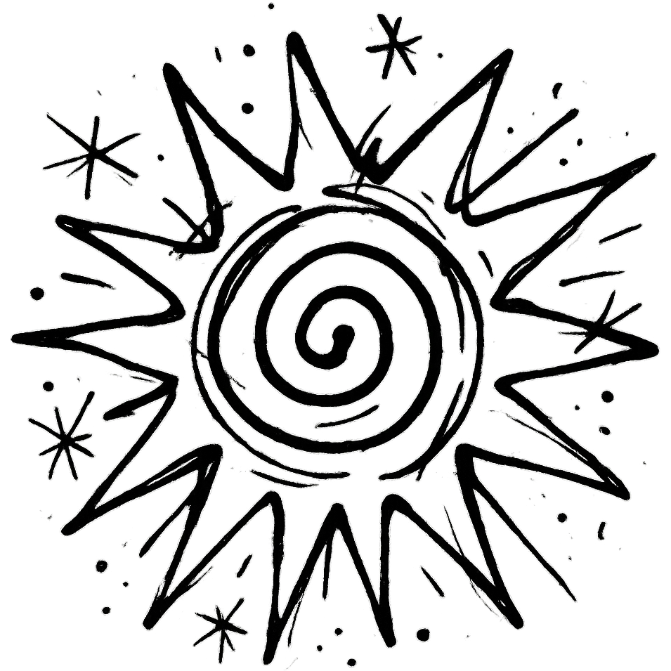 spiral sun emoji