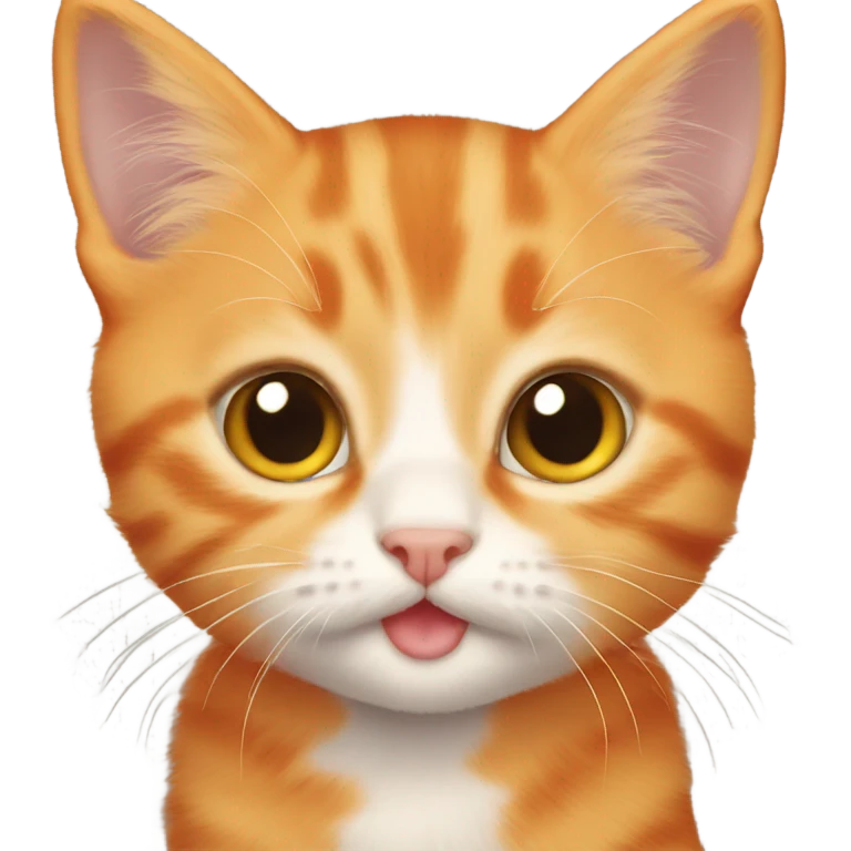 cute orange kitten emoji