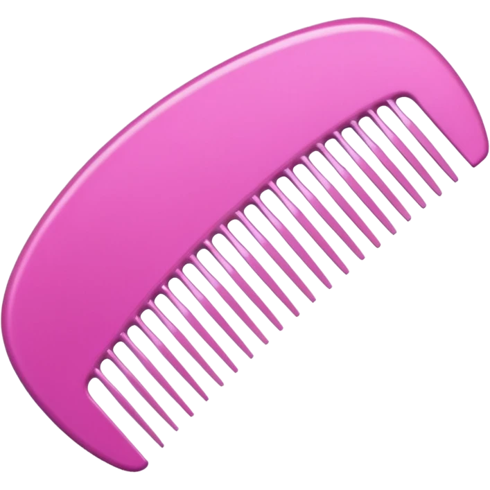 hair comb pink emoji