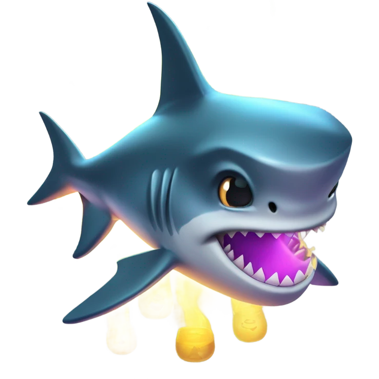 Shark performing witchcraft  emoji