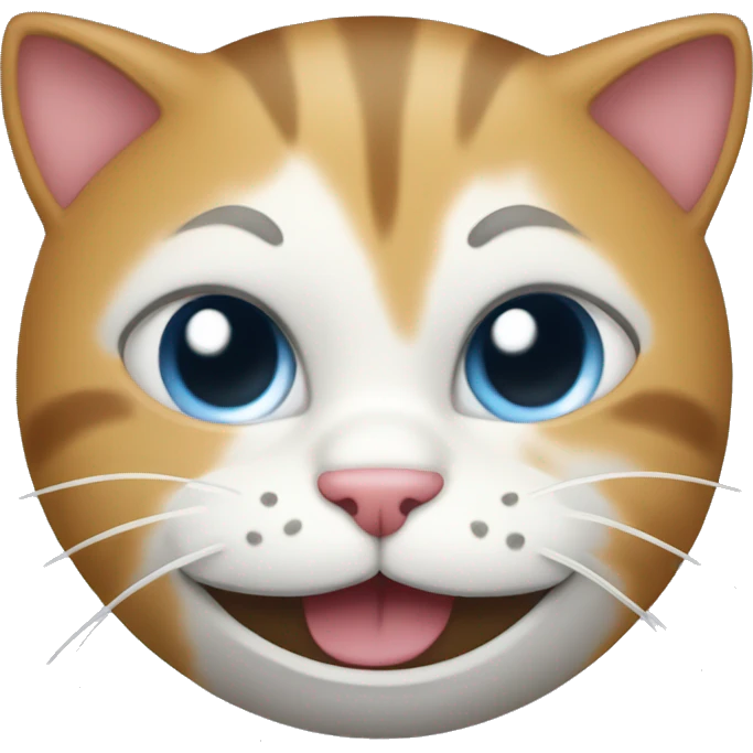 confuse but happy, cat face emoji