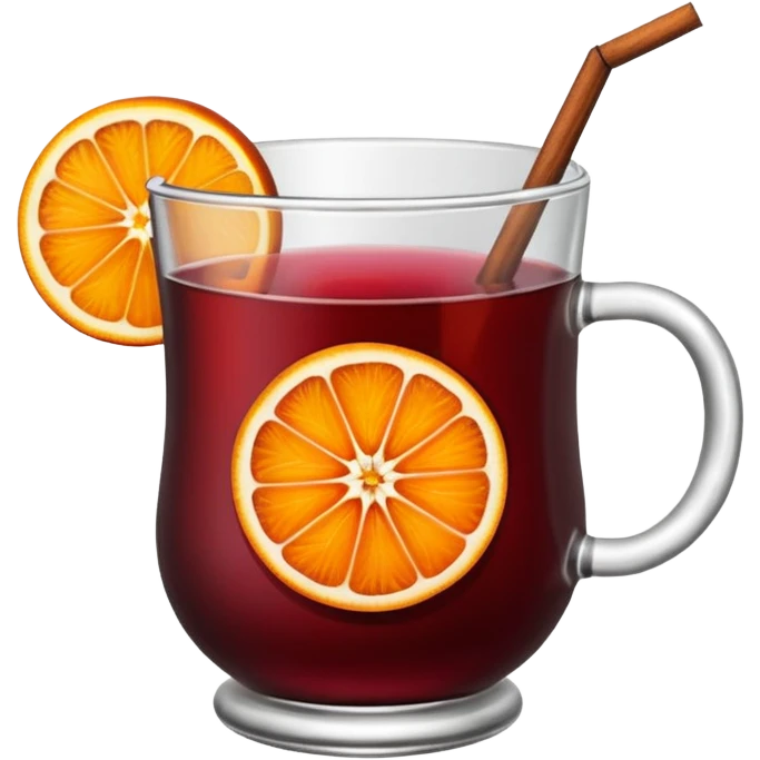 mulled wine with orange emoji