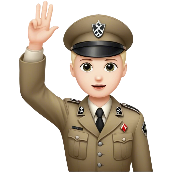 nazi salut emoji