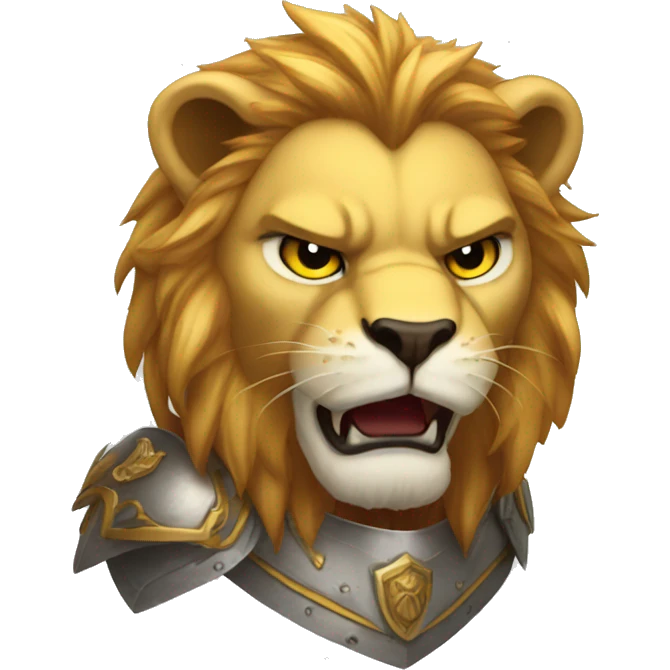 lion paladin angry emoji