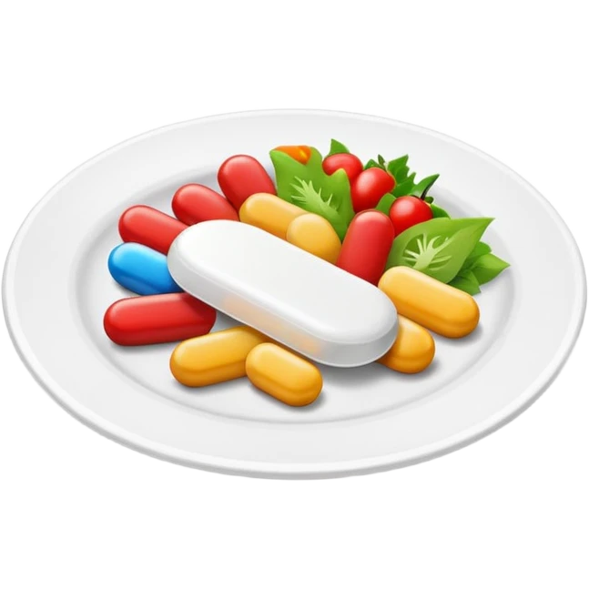 medication and food emoji