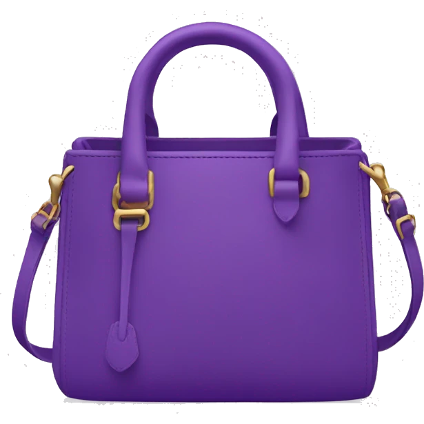 Purple designers small bag emoji