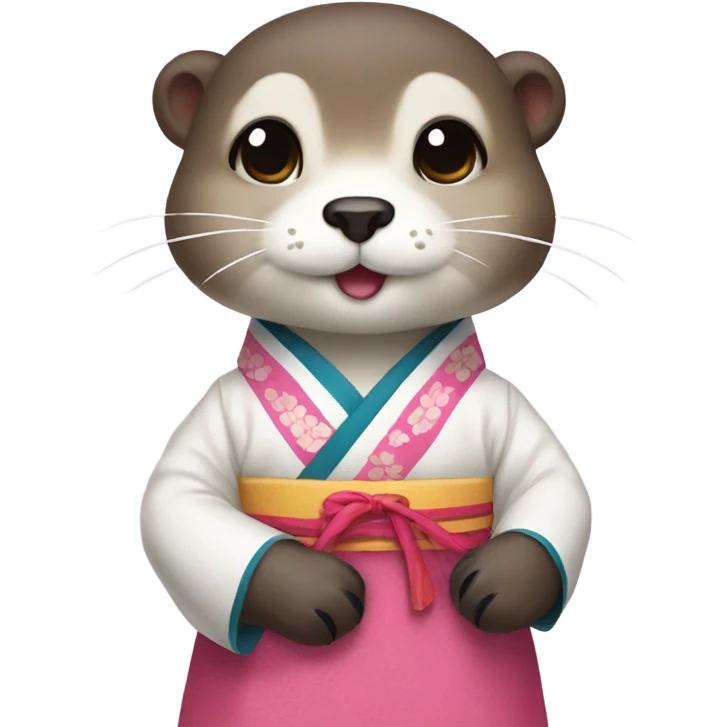 An Korean hanbok otter emoji