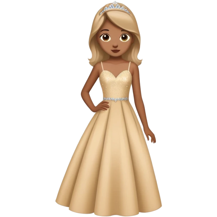 Girl in prom dress emoji