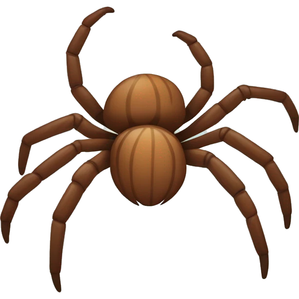 lineas con forma de araña con colores marrones emoji