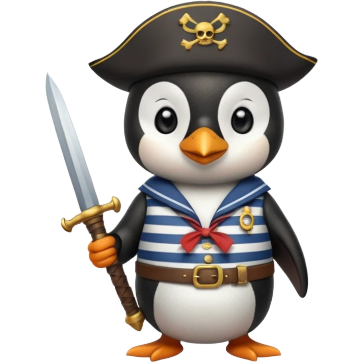 sailor pirate penguin emoji