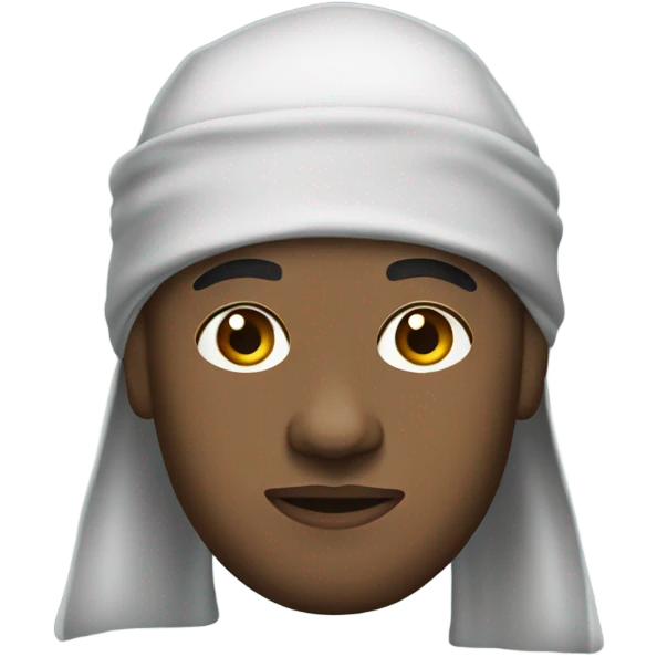 Martin Luther with a durag emoji