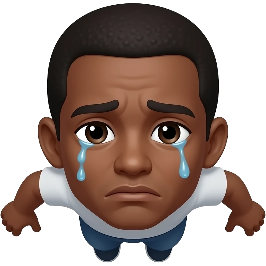 Black soul falling from the sky back without water , he is out of soul ans depressed emoji