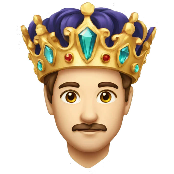 regal gem on white background emoji