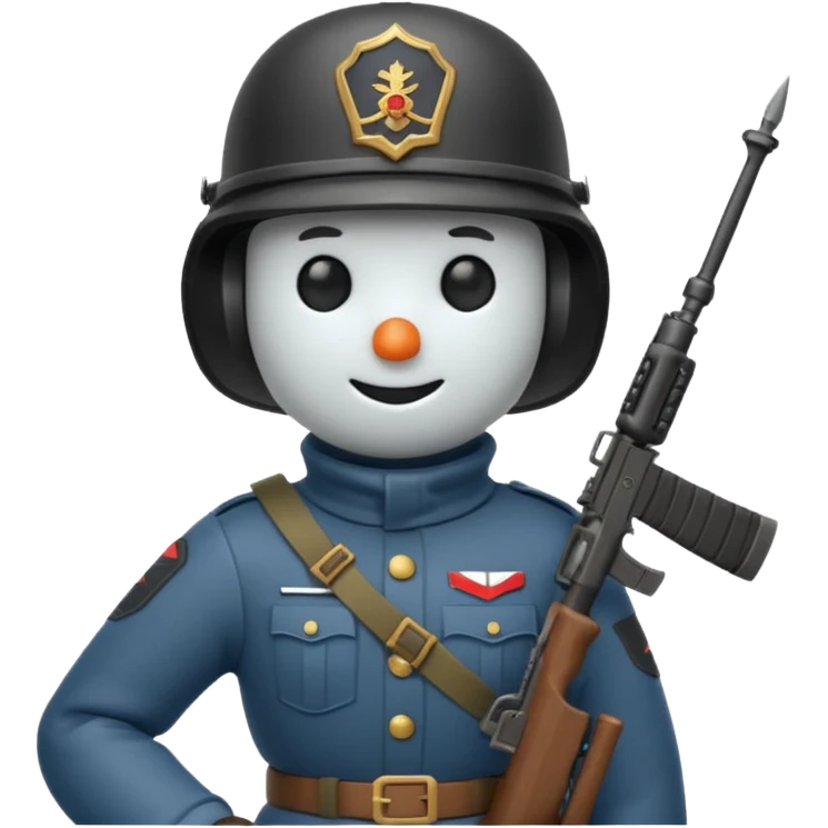 snowman at war  emoji