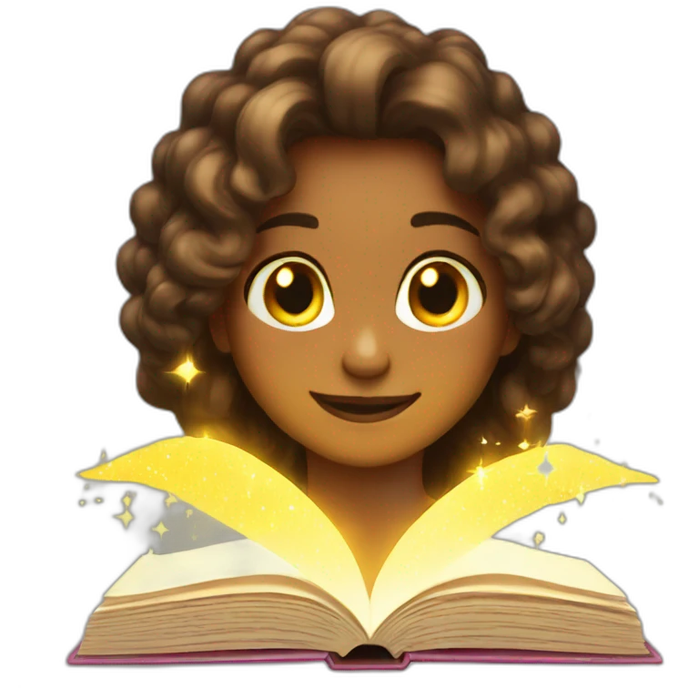 glowing sparkle book emoji