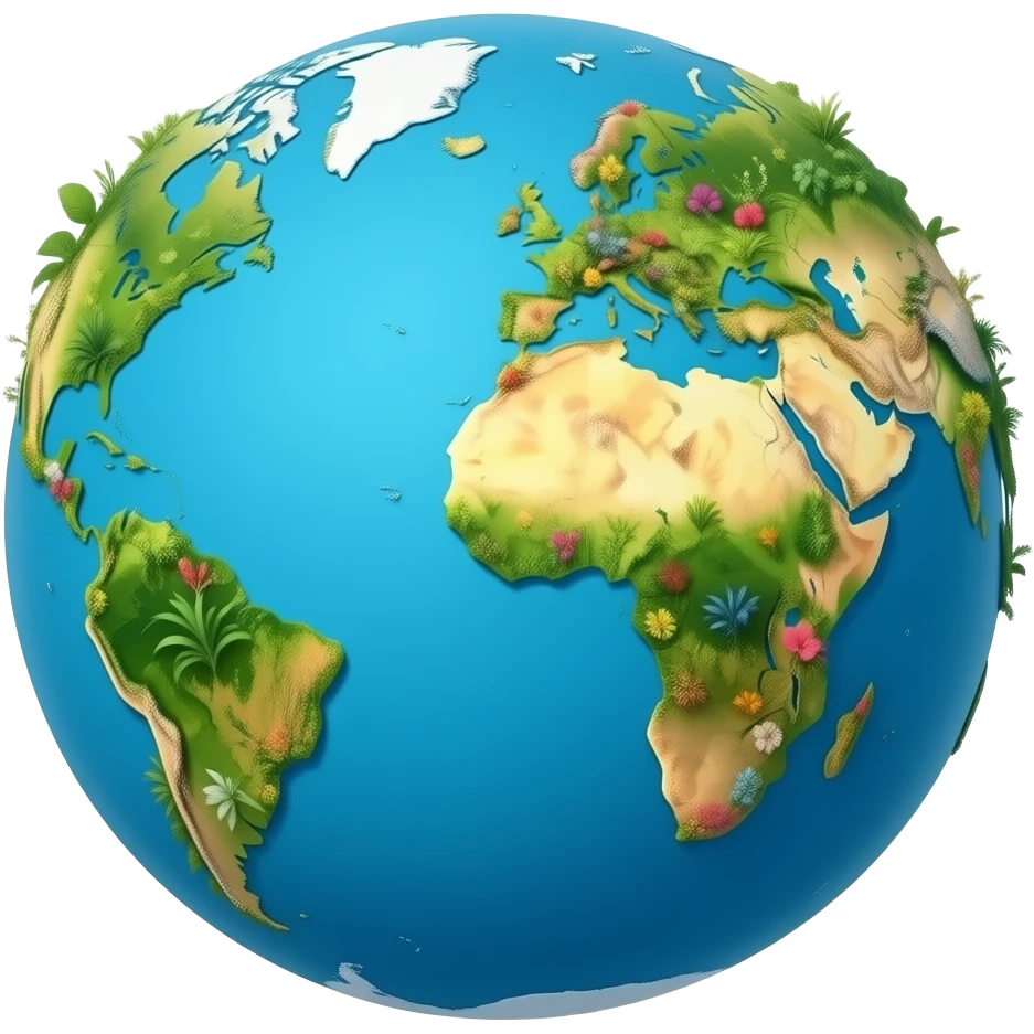 globe flora fauna emoji