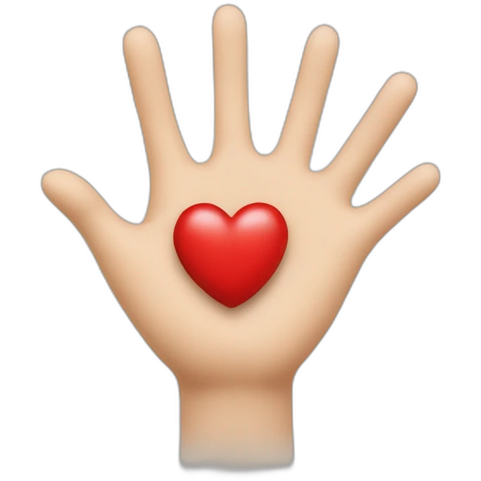 Cœur avec les main emoji