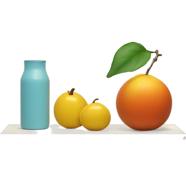 minimalist still life composition emoji
