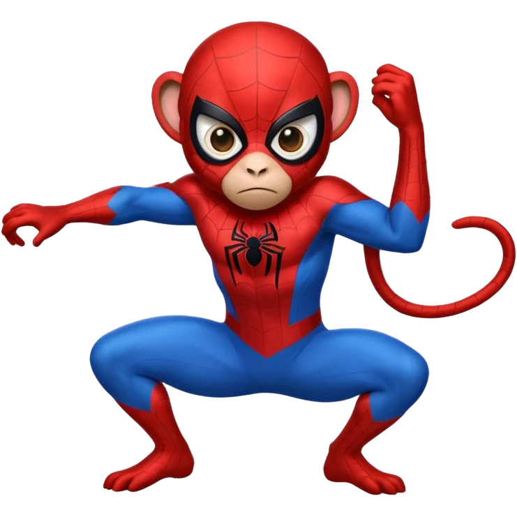 A Spider-Man monkey emoji