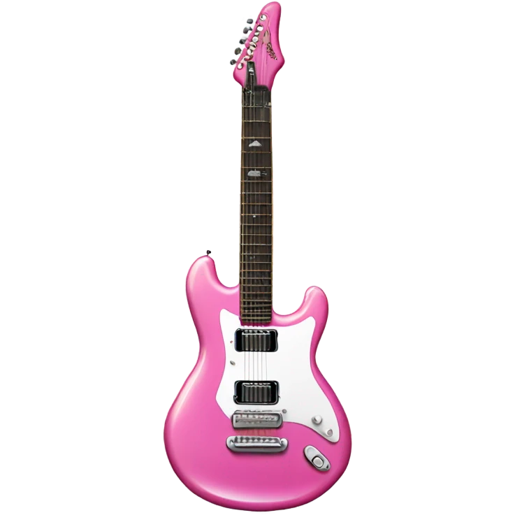 Pink electric guitar ￼ emoji