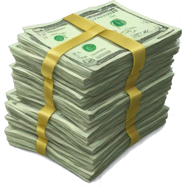Stack of money emoji