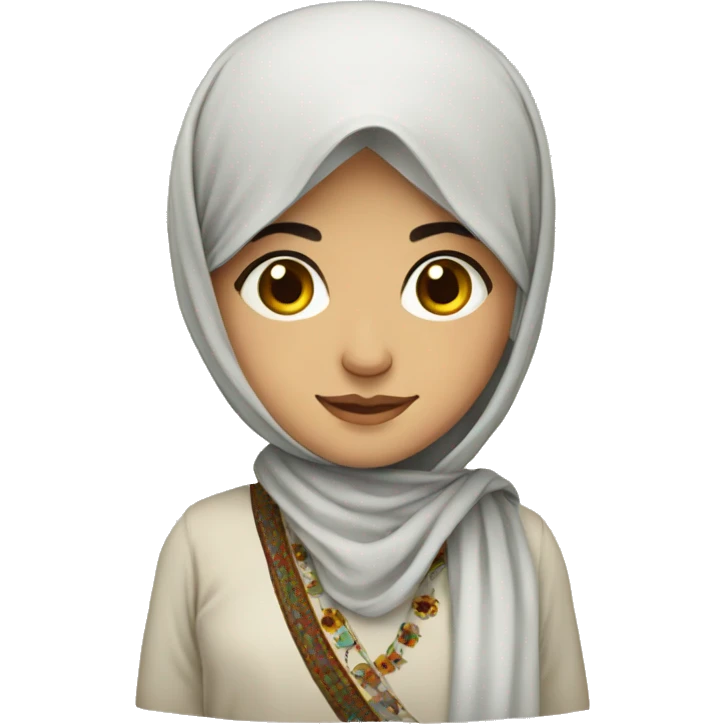 pashtun girl wearing traditional clothes emoji