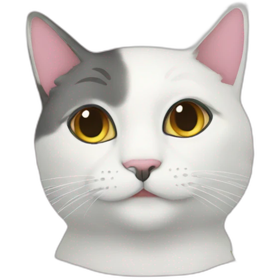 Nibce cat with flowers emoji