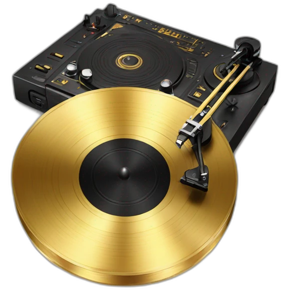 golden turntables emoji