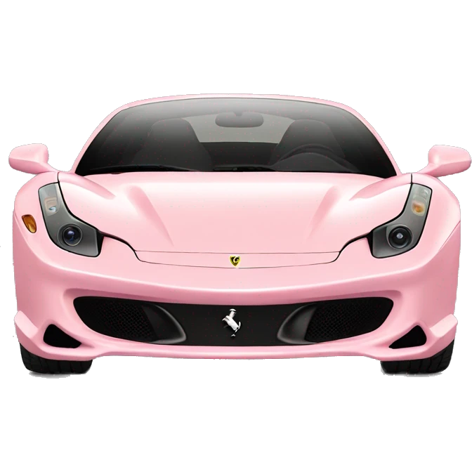 Pastel Pink Ferrari emoji