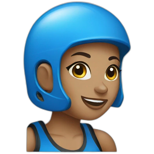 roller derby blue emoji
