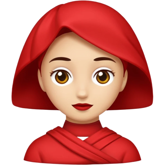 kırmızı toka takan kadın emoji