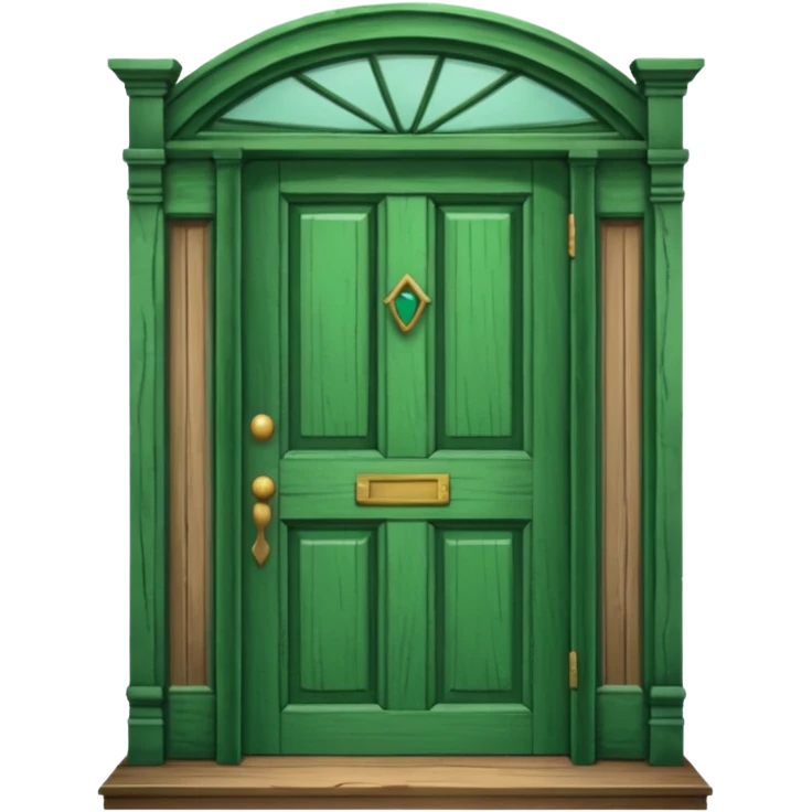 Green door in style of deerfield academy emoji