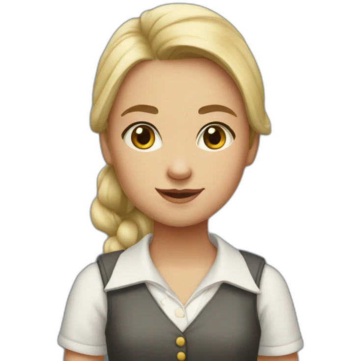 Calla Berney school girl emoji