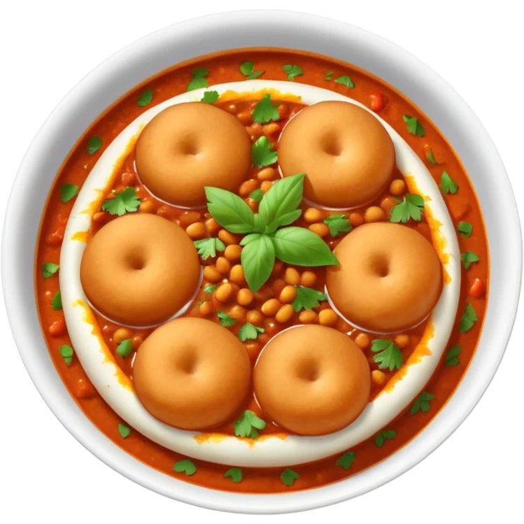 Steaming pav bhaji emoji