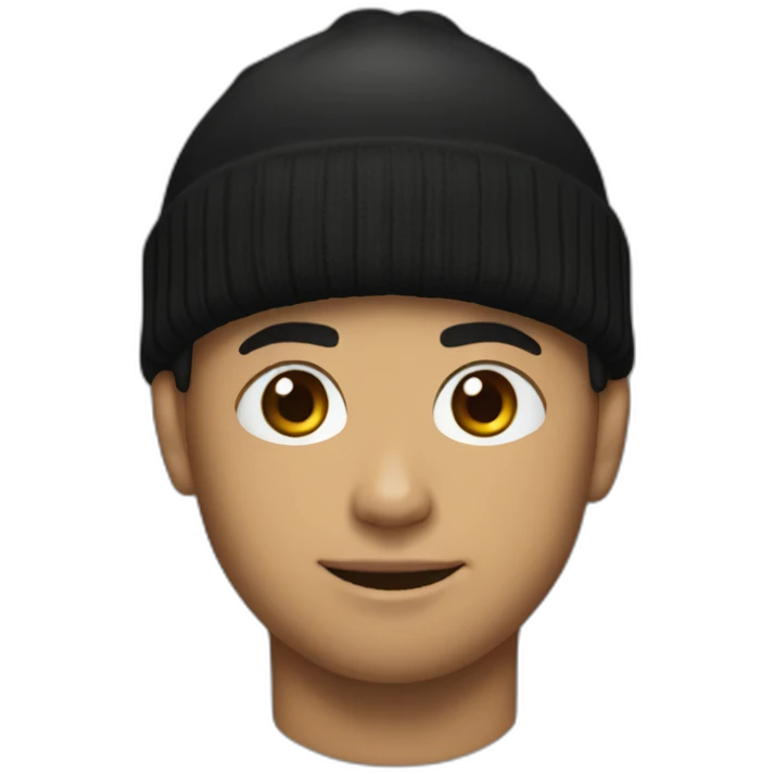 Ronaldo with black beanies emoji