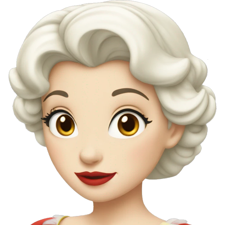 Blanche neige moderne emoji